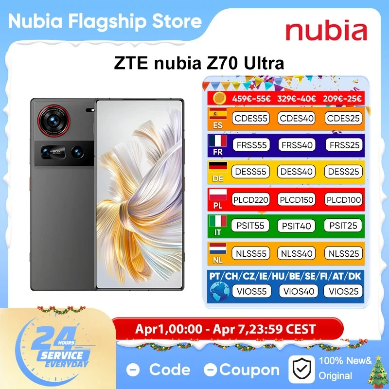 Nubia Z70 Ultra  RAM: 12 GB | ROM: 256 GB
