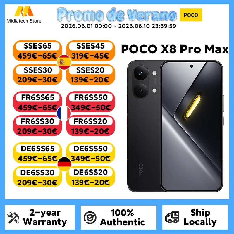Poco X8 Pro Max  RAM:  12 GB | ROM: 256 GB