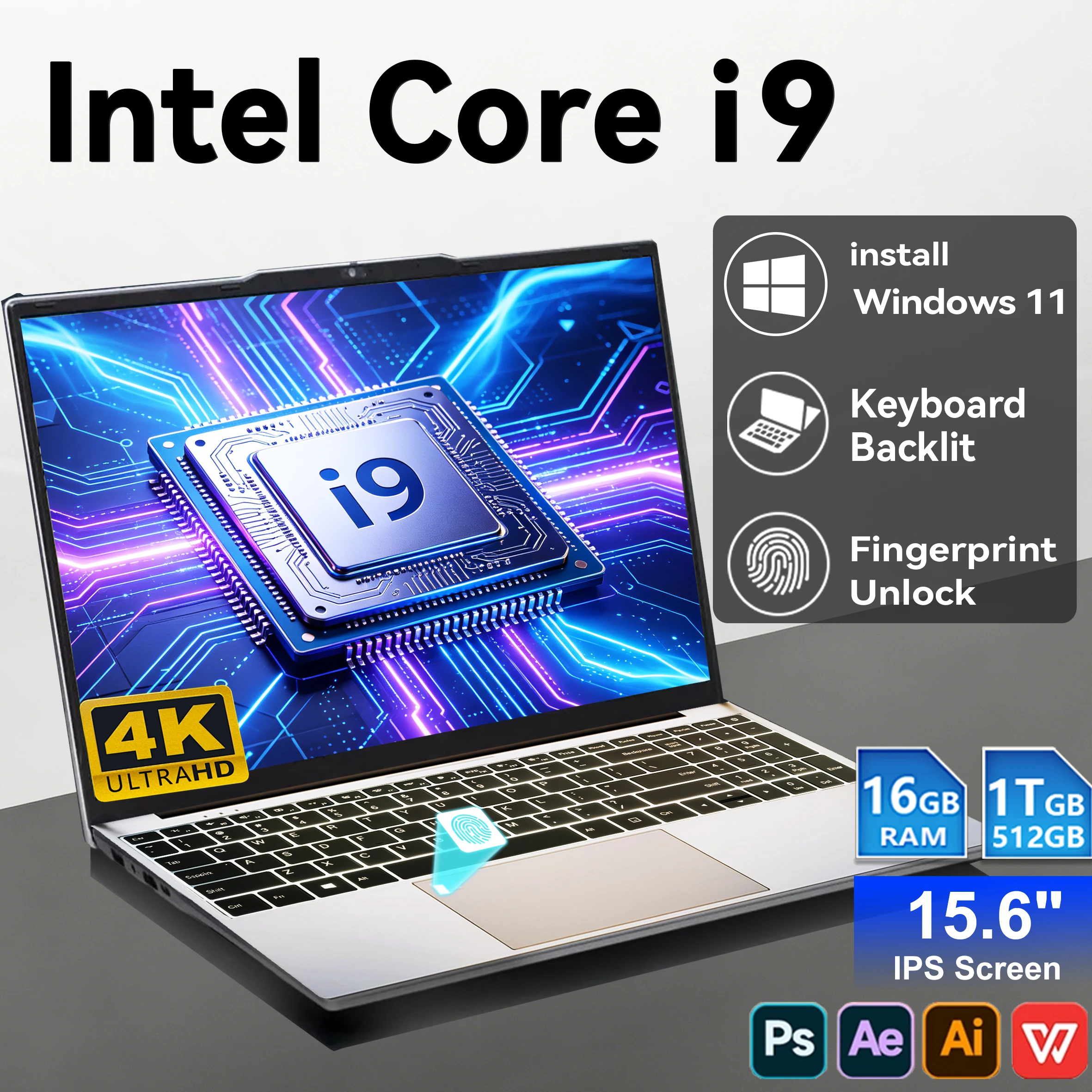 Portátil Intel Core i9 16GB/512GB
