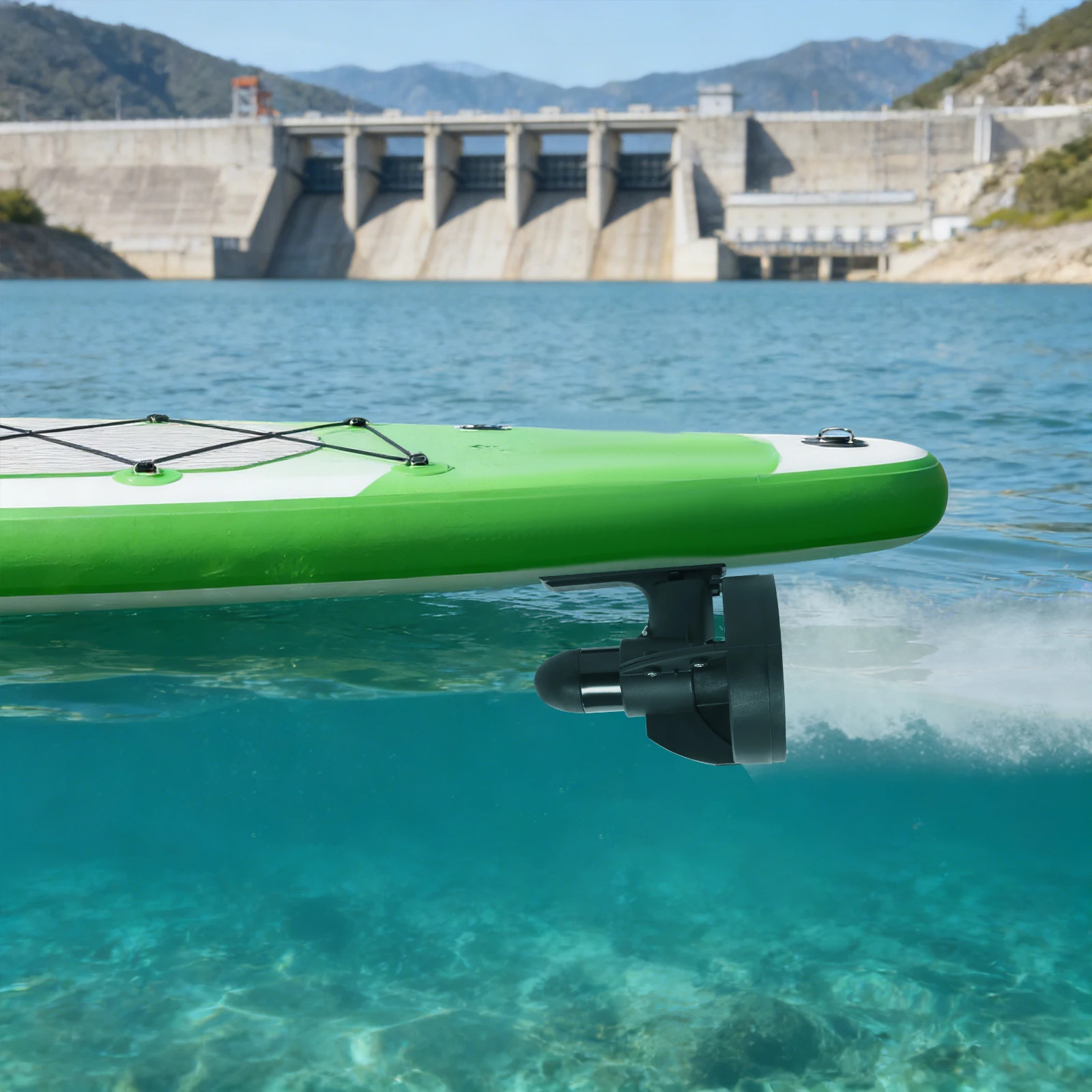 Propulsor Eléctrico Subacuático de 288W 12V para Tabla de Surf, Propulsor Subacuático, Hélice para SUP, Propulsión para Tablas de Paddleboard