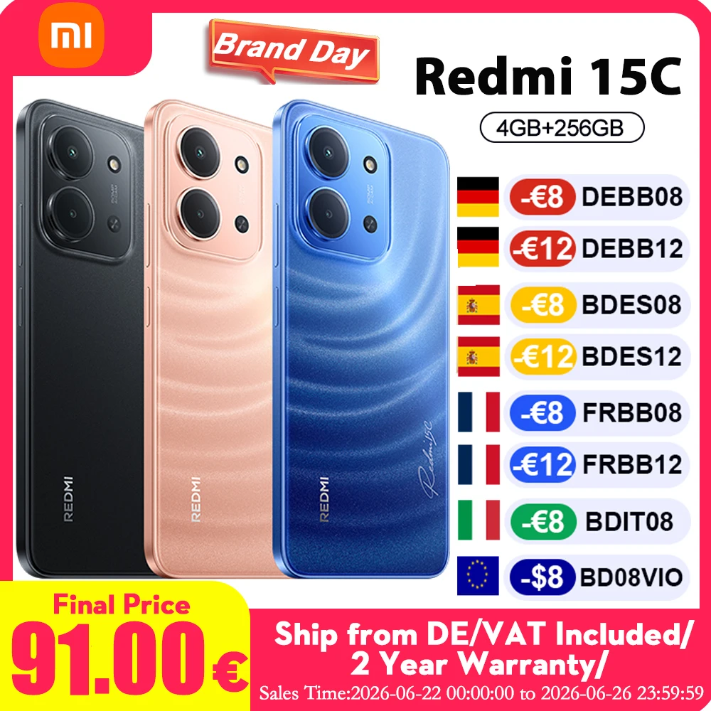 Redmi 15C 4G NFC 4GB/256GB