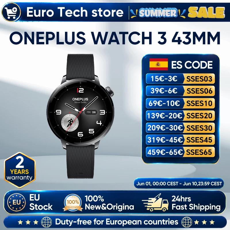 Reloj inteligente OnePlus Watch 3