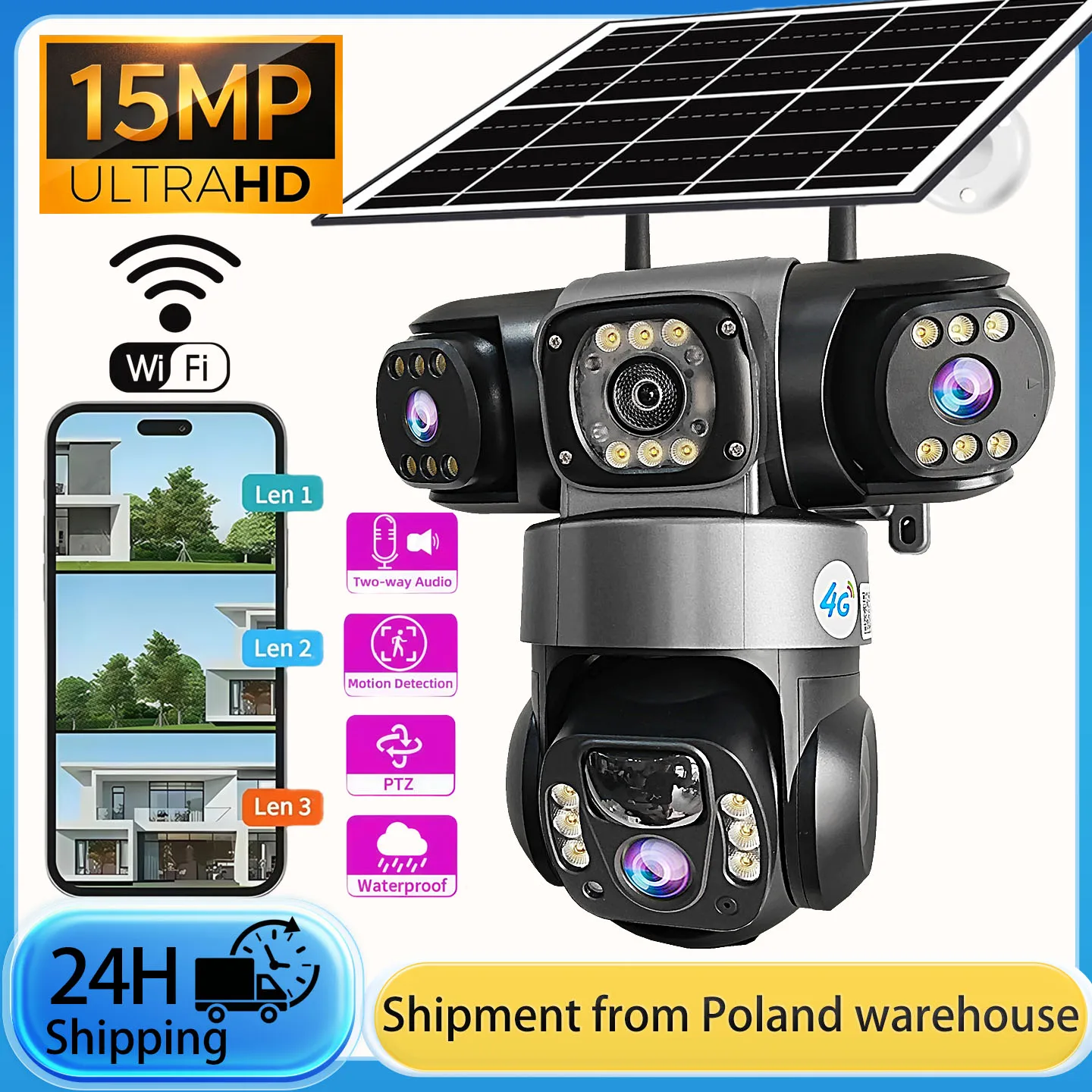 Cámara Exterior Inalámbrica V380 Pro