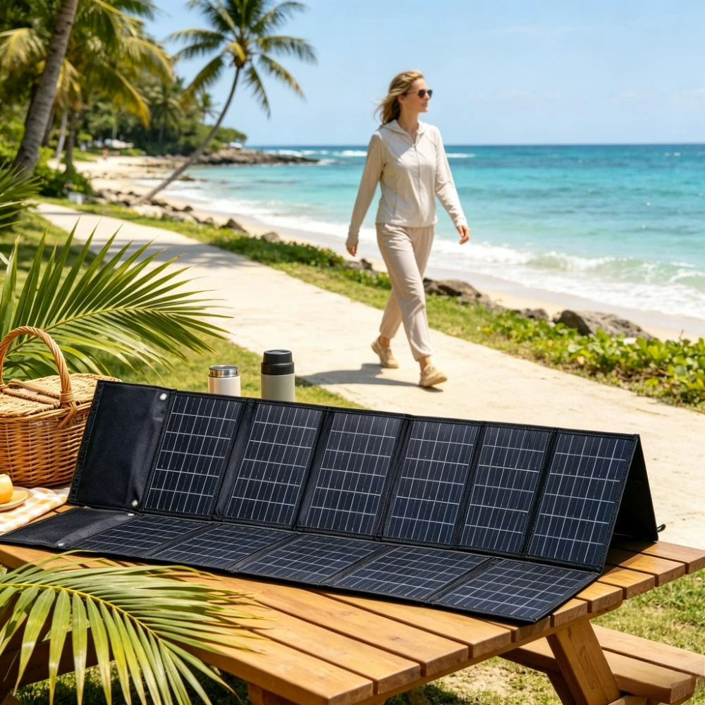 Cargador Solar Portátil Plegable 90W