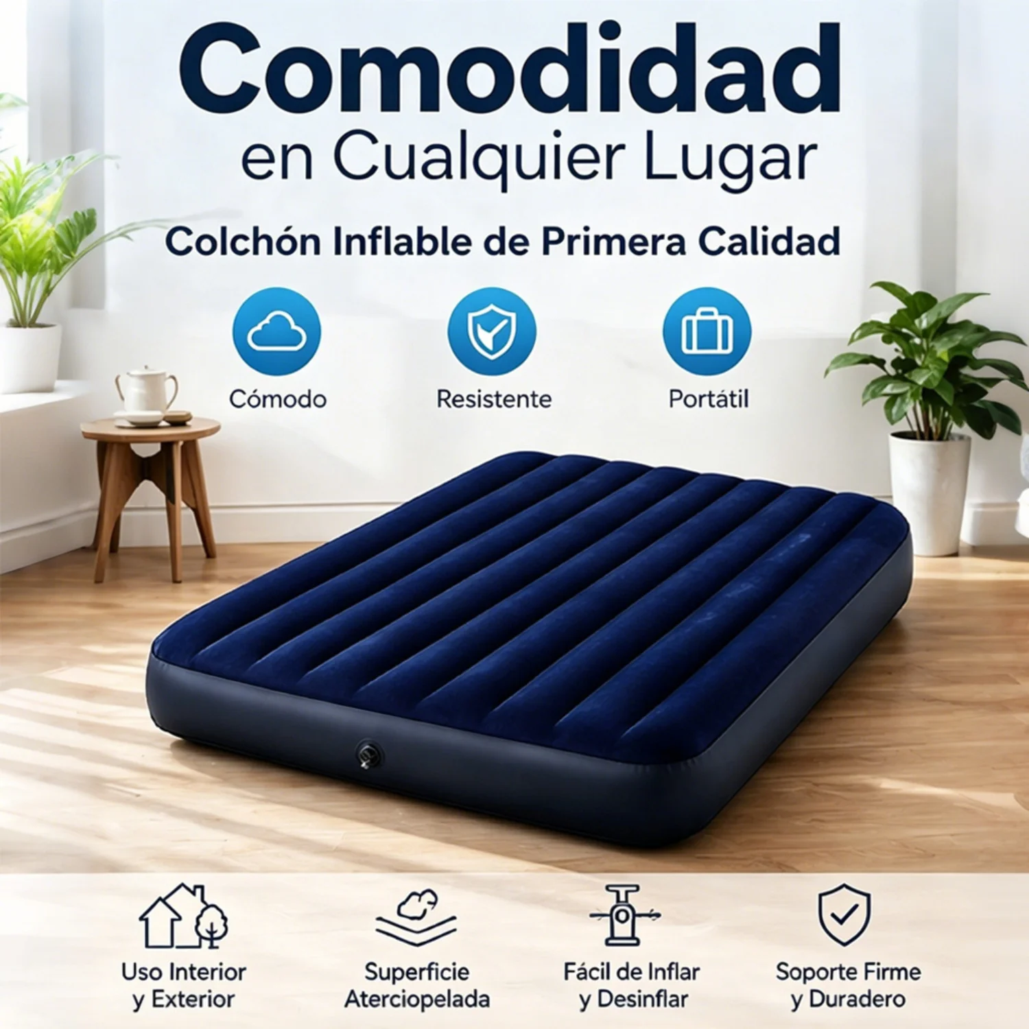 Colchón inflable portátil PVC