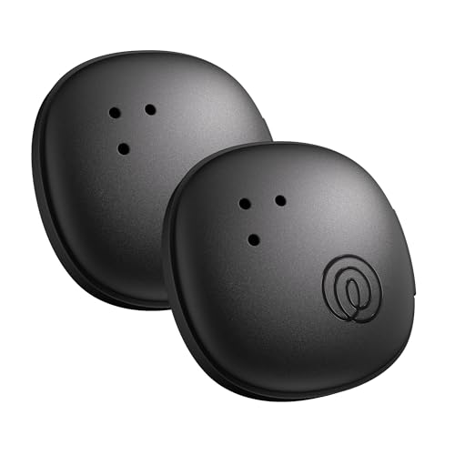 Life360 Tile Sticker - Localizador Bluetooth pequeño, localizador de Llaves y localizador de Objetos para Bicicletas, anteojos y Mucho más. Compatible con iOS y Android. Paquete de 2 (Negro)