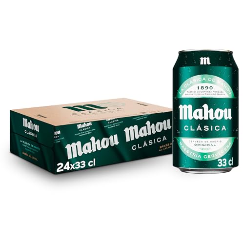 Pack 24 latas de cerveza Mahou Clásica