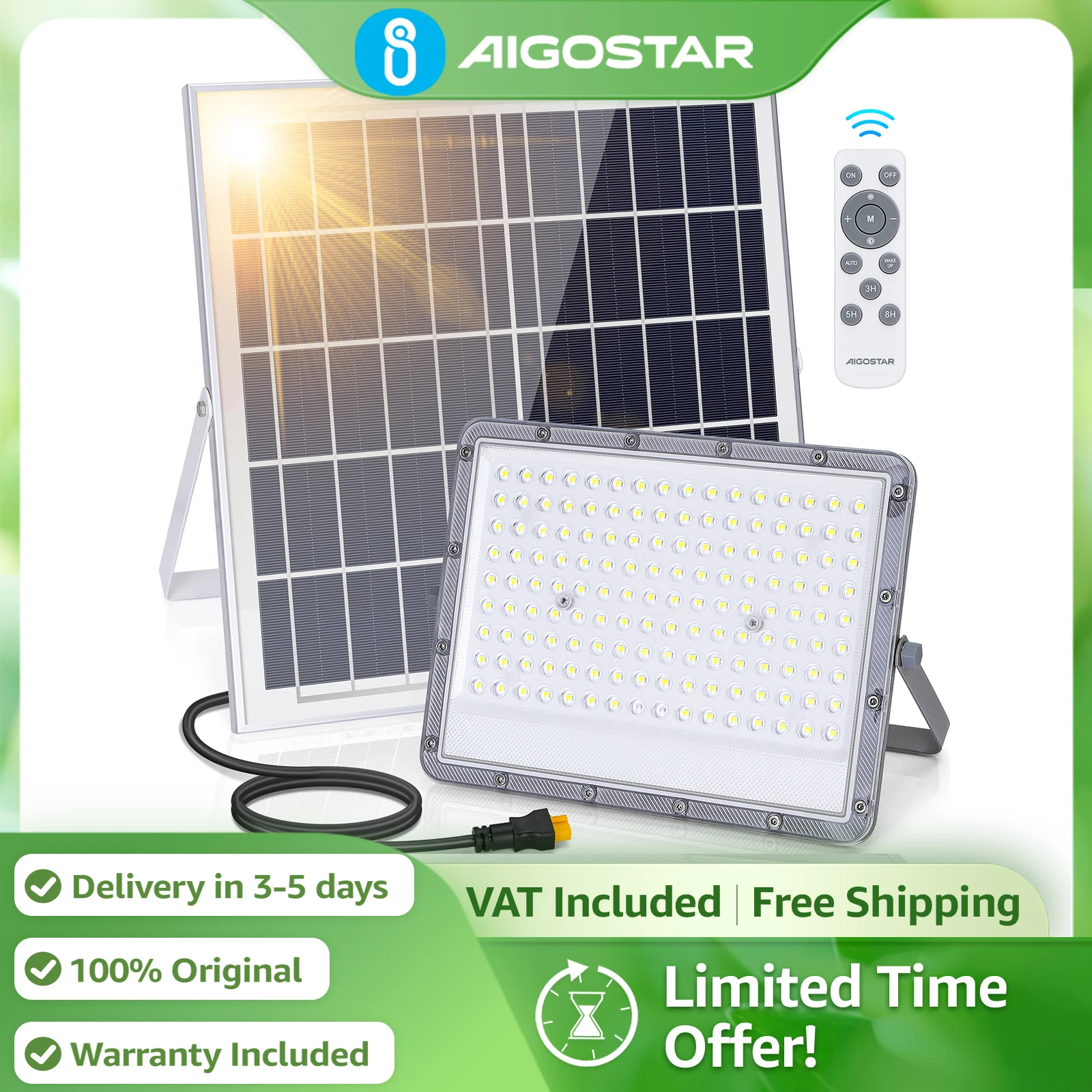 Proyector solar Aigostar 20000mAh