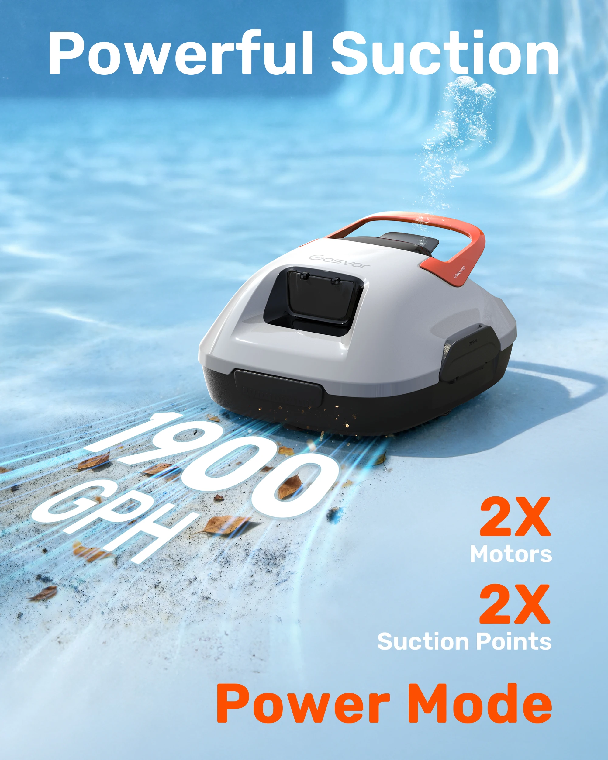 Robot limpiafondos Gosvor para piscinas