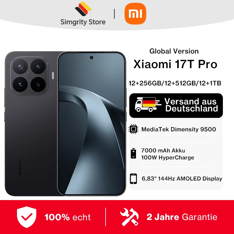 Xiaomi 17T Pro  RAM: 12 GB | ROM: 256 GB