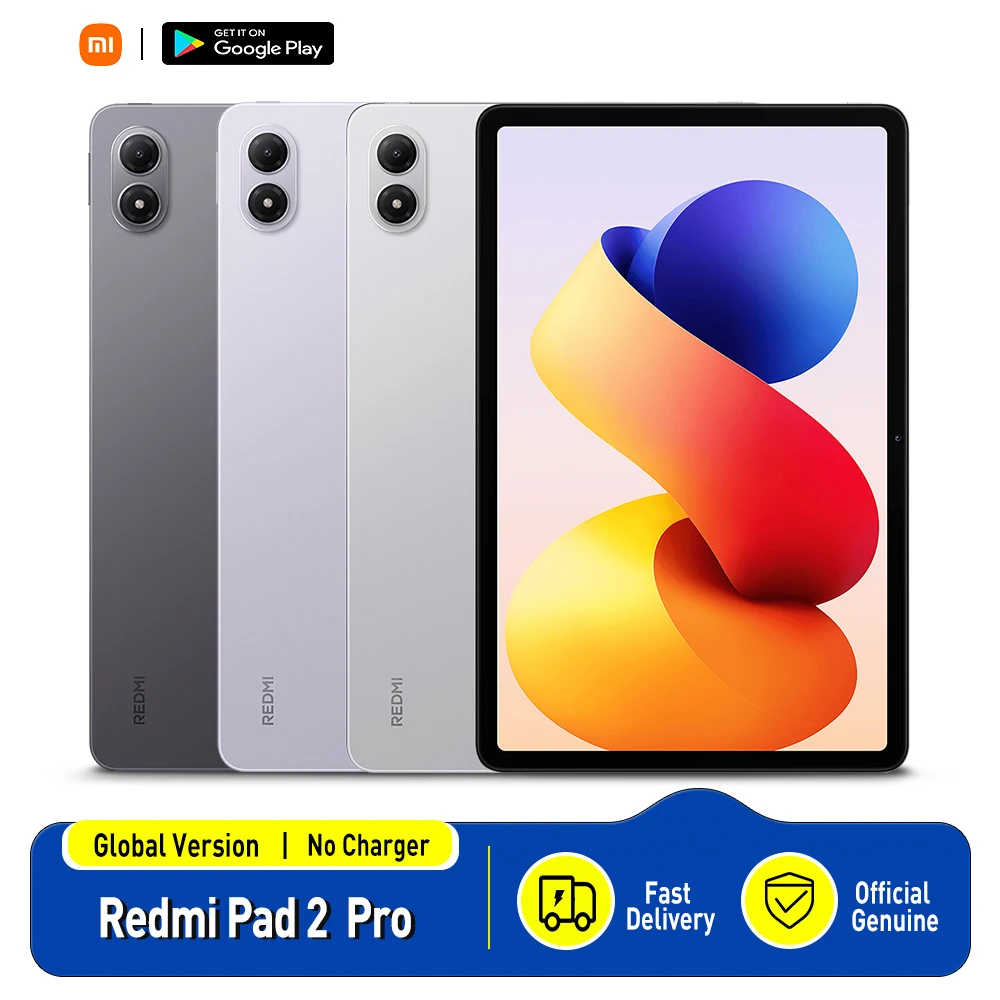 Xiaomi Redmi Pad 2 Pro Versión Global Snapdragon 7s Gen 4 Pantalla cristalina de 12,1" 2,5 K, 120Hz, 8MP, 12000mAh, Sin Cargador