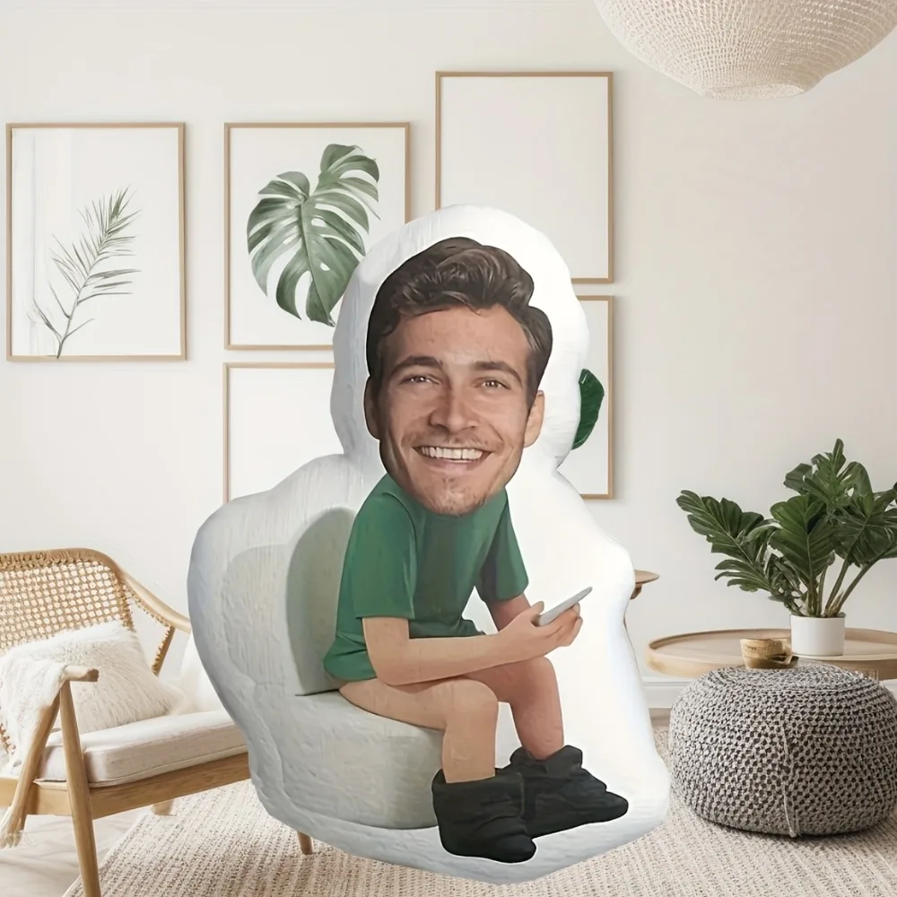 Almohada Personalizable con Foto de Baño, Regalo Personalizado con Foto para Parejas, Amantes y Familias, Almohada Decorativa Personalizada
