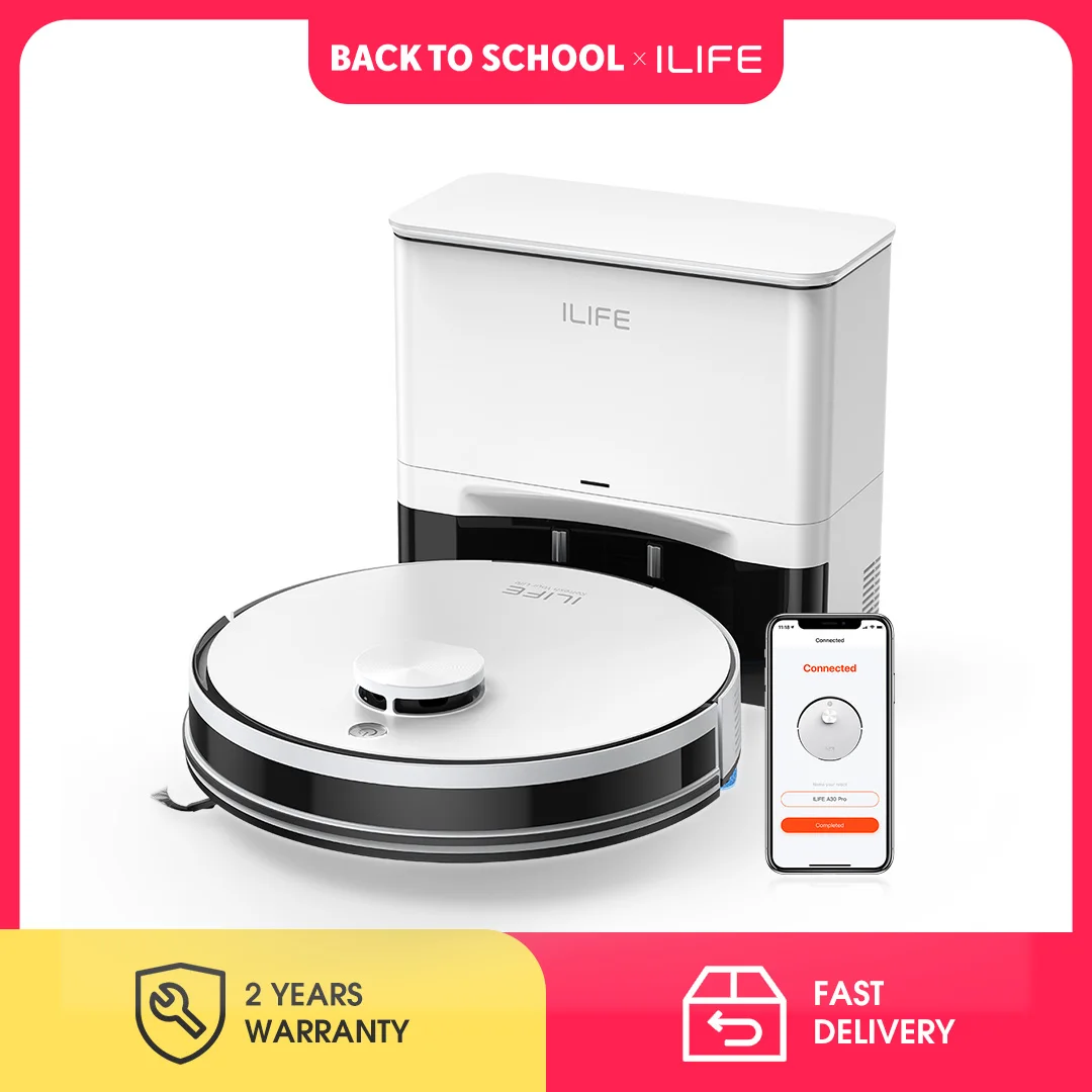 Aspiradora Robótica ILIFE A30 Pro con Estación de Autovaciado Automático