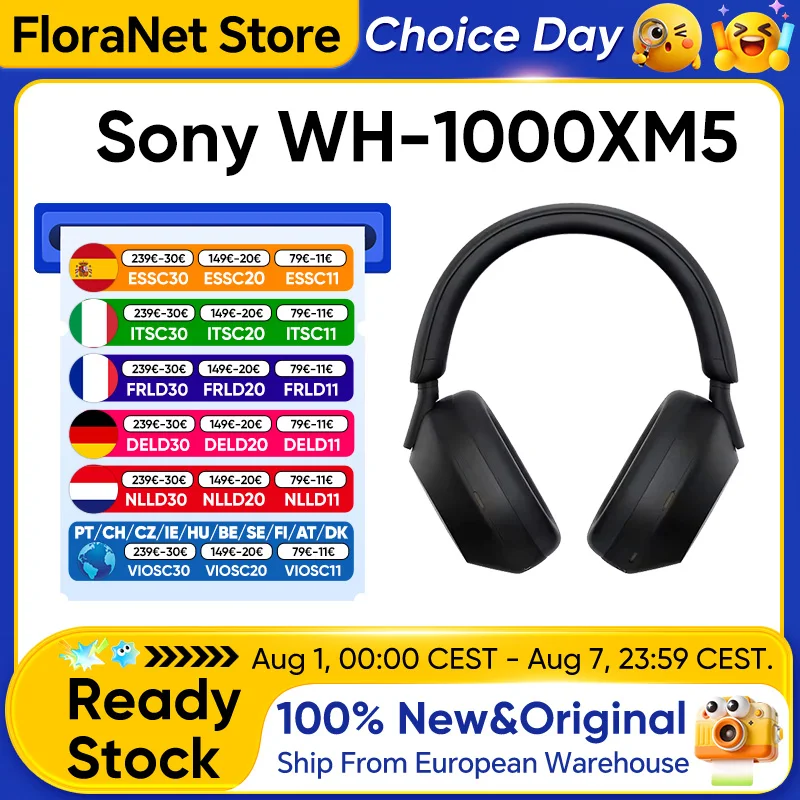 Audífonos Sony WH-1000XM5 con cancelación