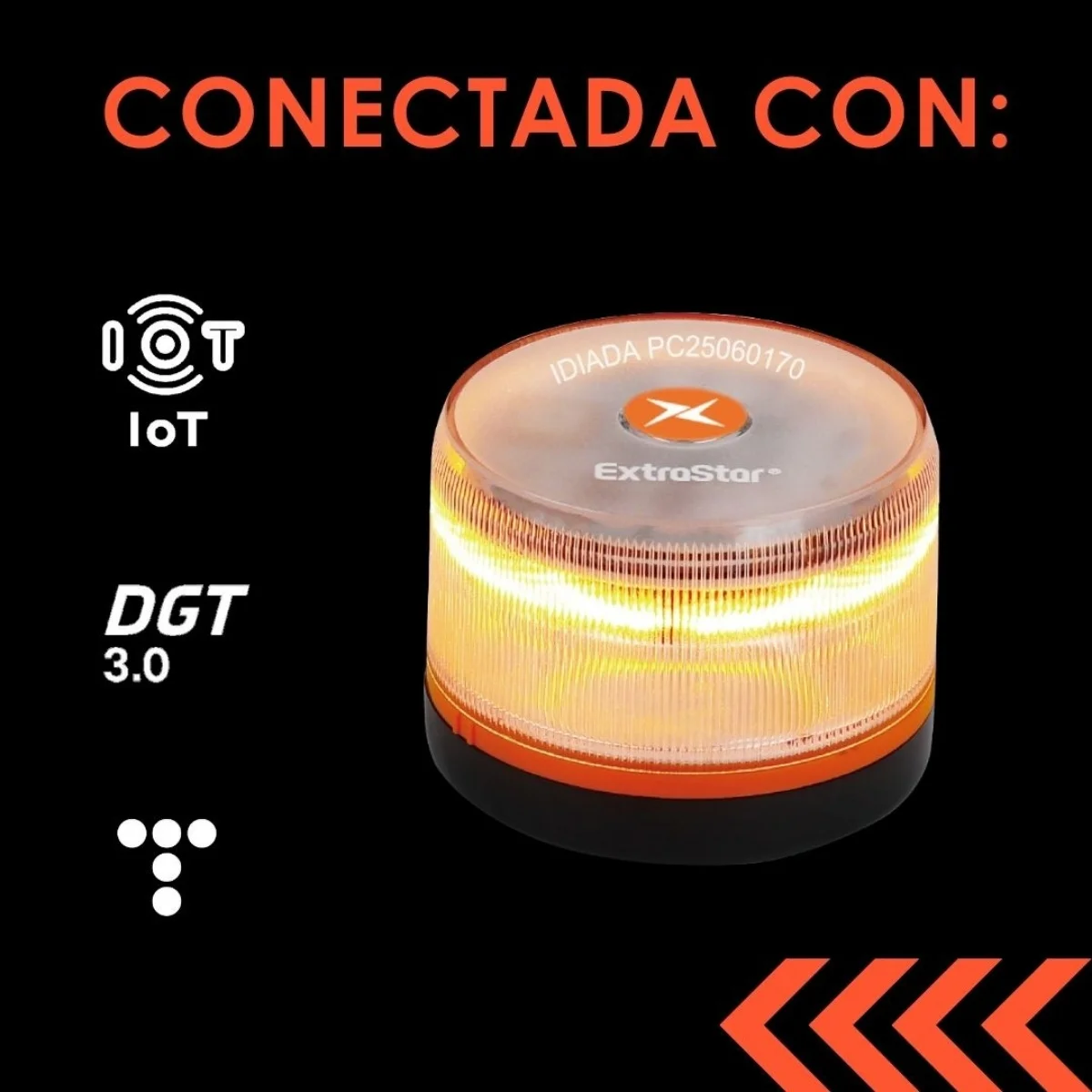 Baliza V16 Extrastar con geolocalización