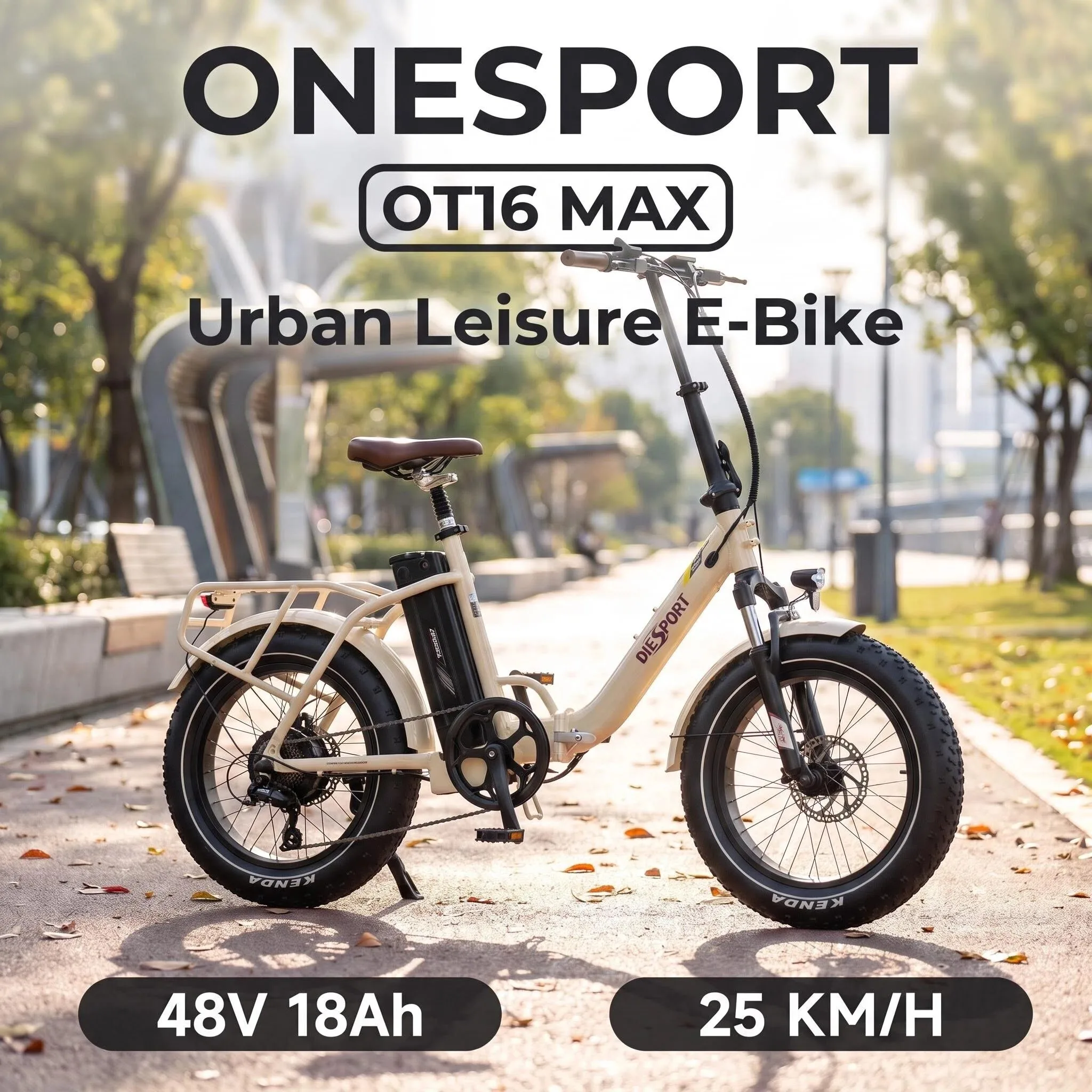 Bicicleta eléctrica plegable Onesport OT16 Max