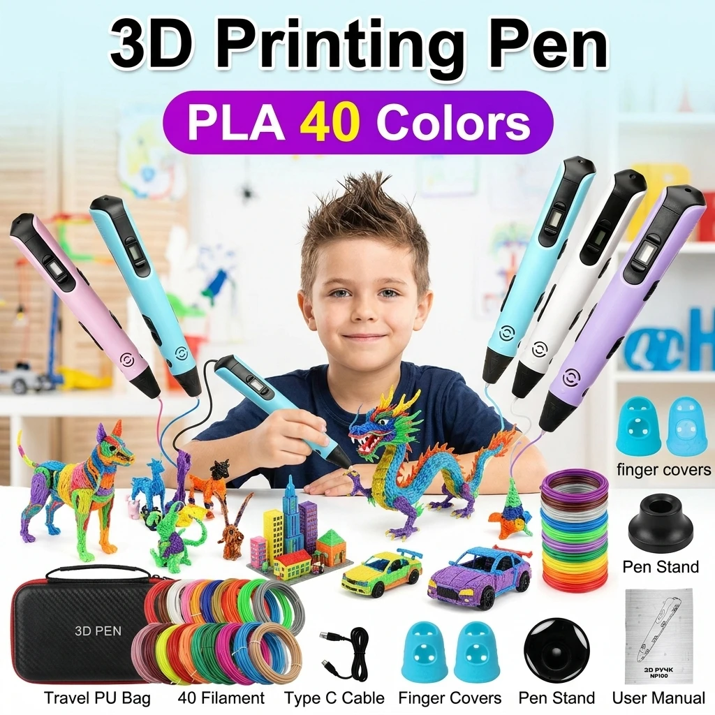 Bolígrafo 3D para Niños con Pantalla LCD