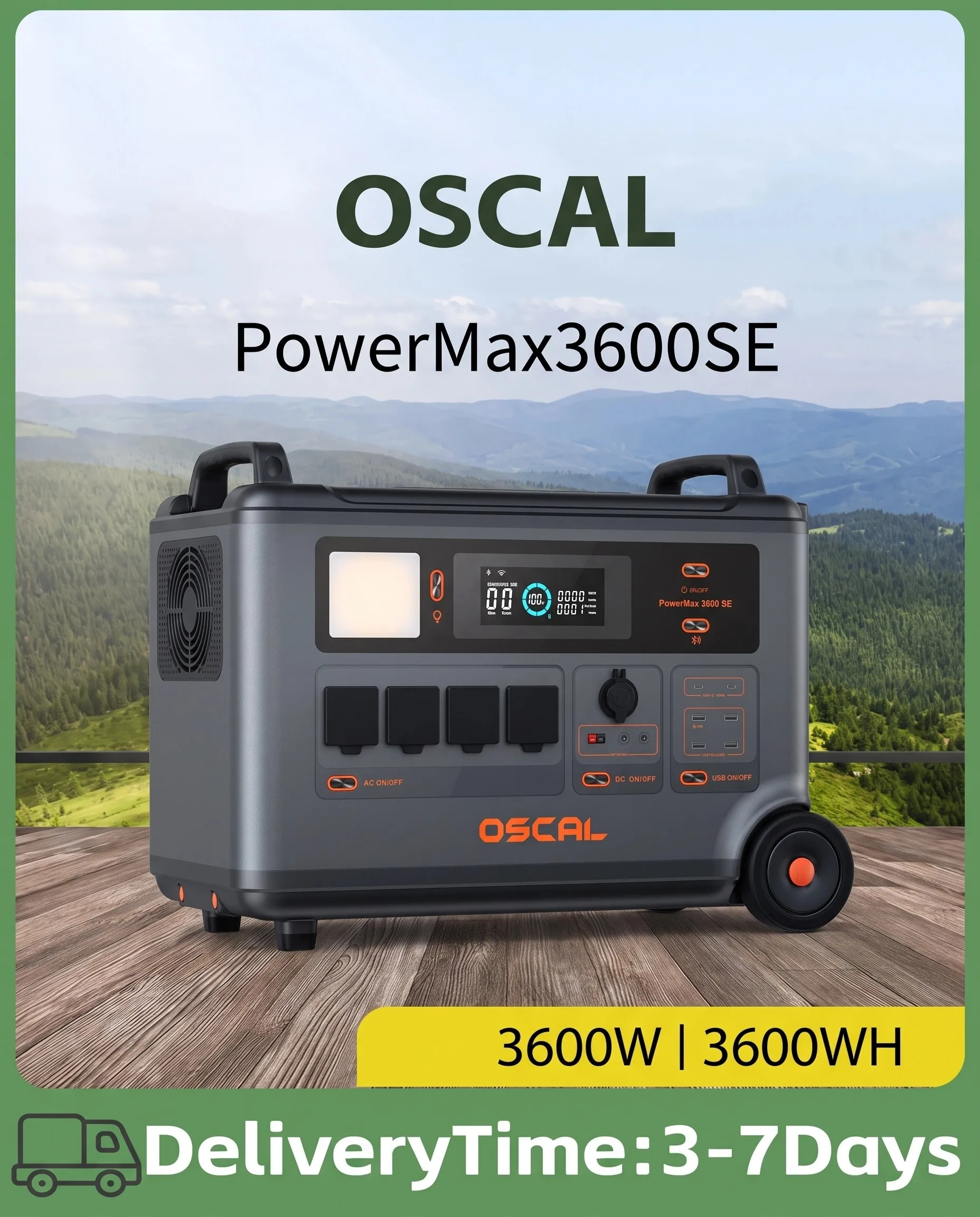 Estación de energía OSCAL Power Max 3600 SE