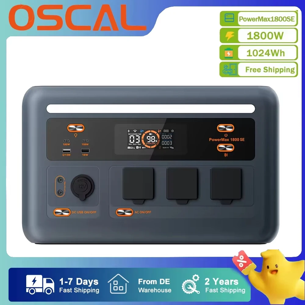 Estación de energía OSCAL PowerMax1800SE