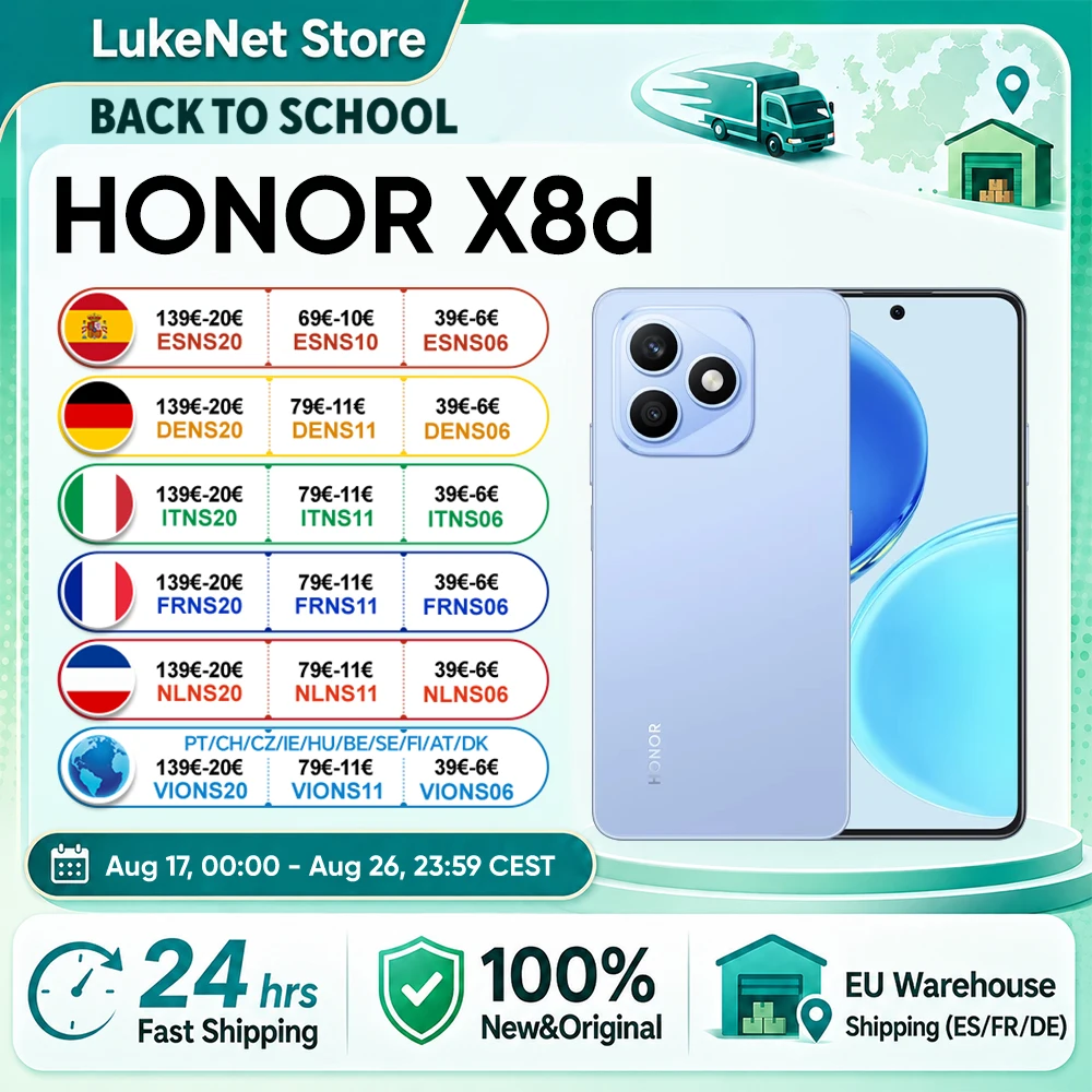 HONOR X8d 8GB/256GB Snapdragon 6s