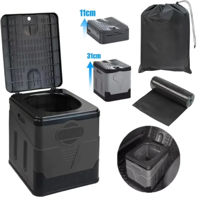 Inodoro portátil plegable para camping