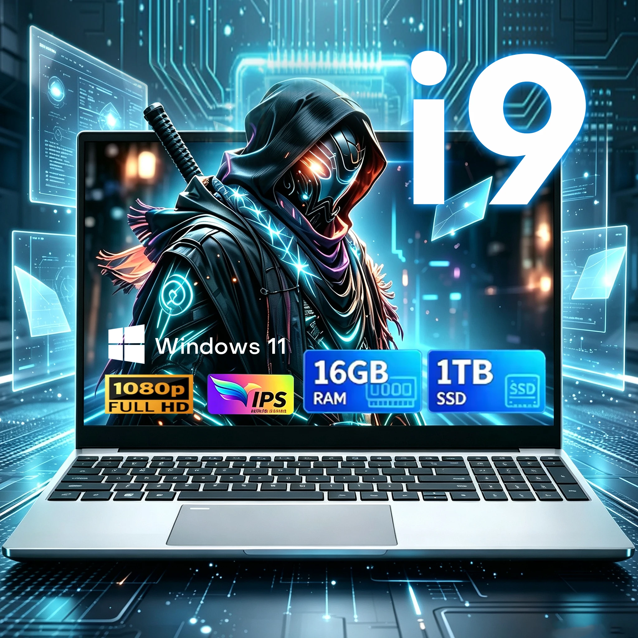 Laptop para juegos Intel 16GB/512GB