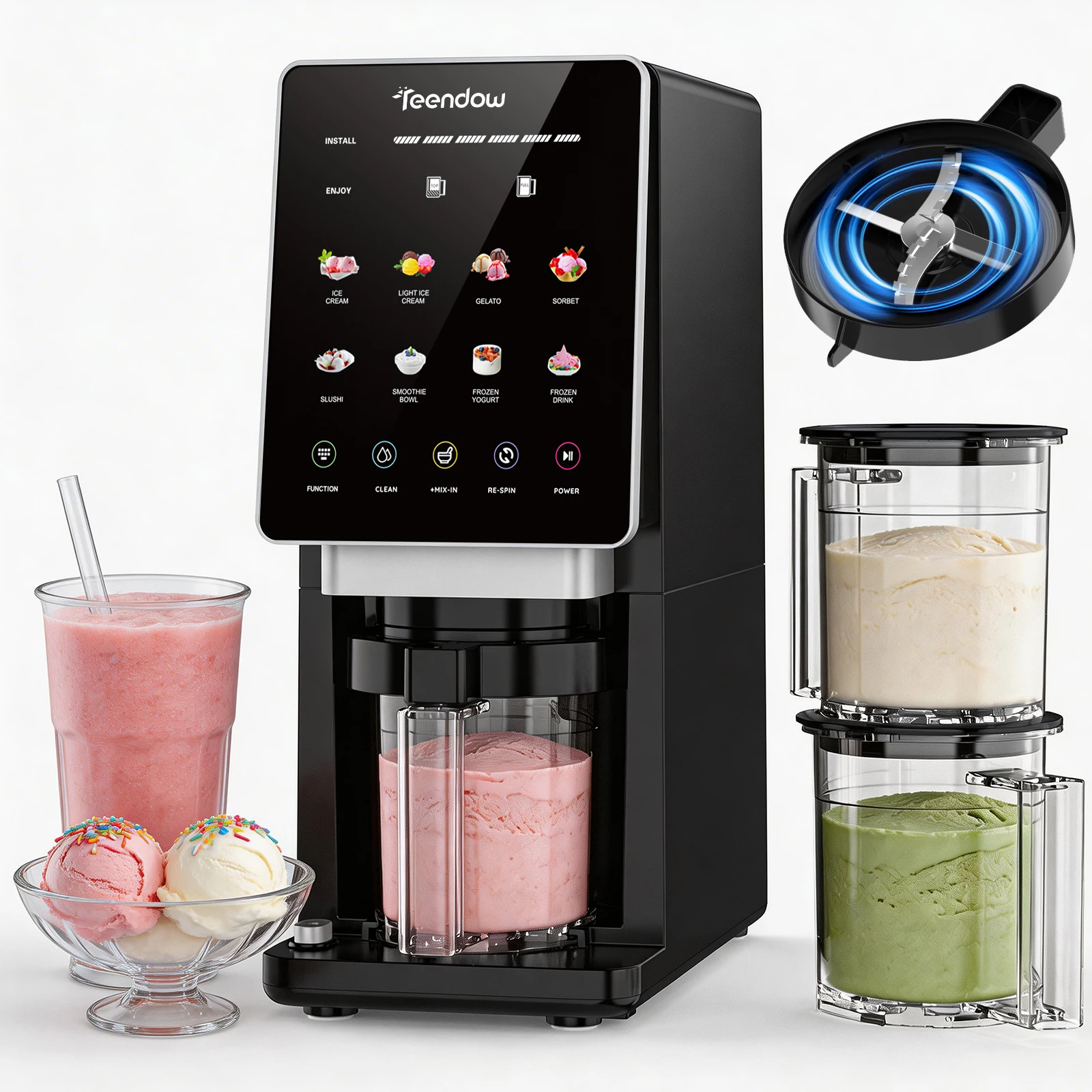 Máquina para hacer helados Teendow KF-2501U1