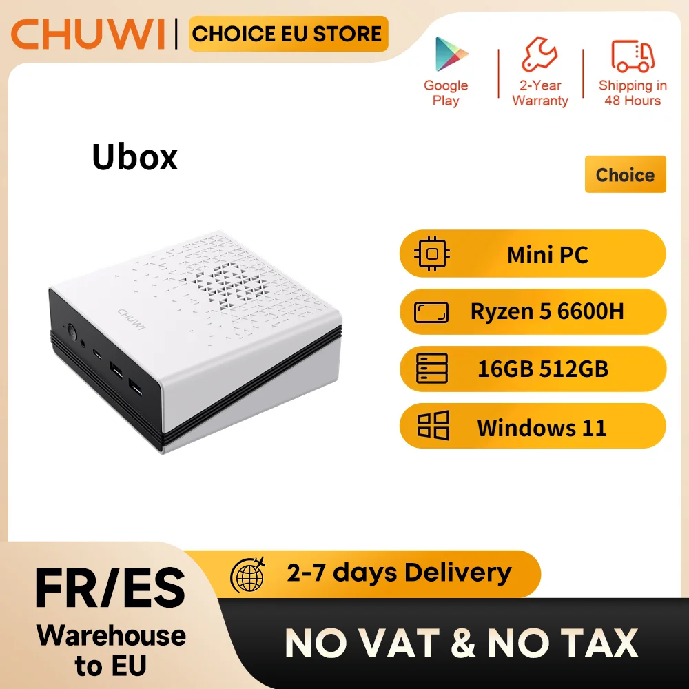 Mini PC CHUWI UBox Ryzen 5 16GB