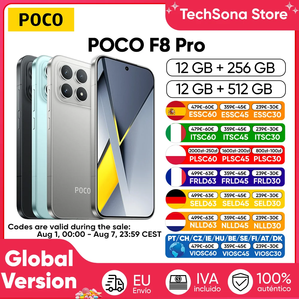 POCO F8 Pro 5G Versión Global Snapdragon 8 Elite, Pantalla AMOLED de 6.59 Pulgadas con Protección Ocular, HyperCharge de 100W, 6210mAh, NFC