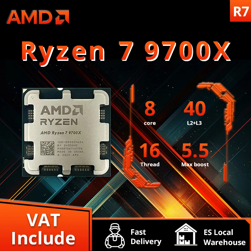 Procesador AMD Ryzen 7 9700X