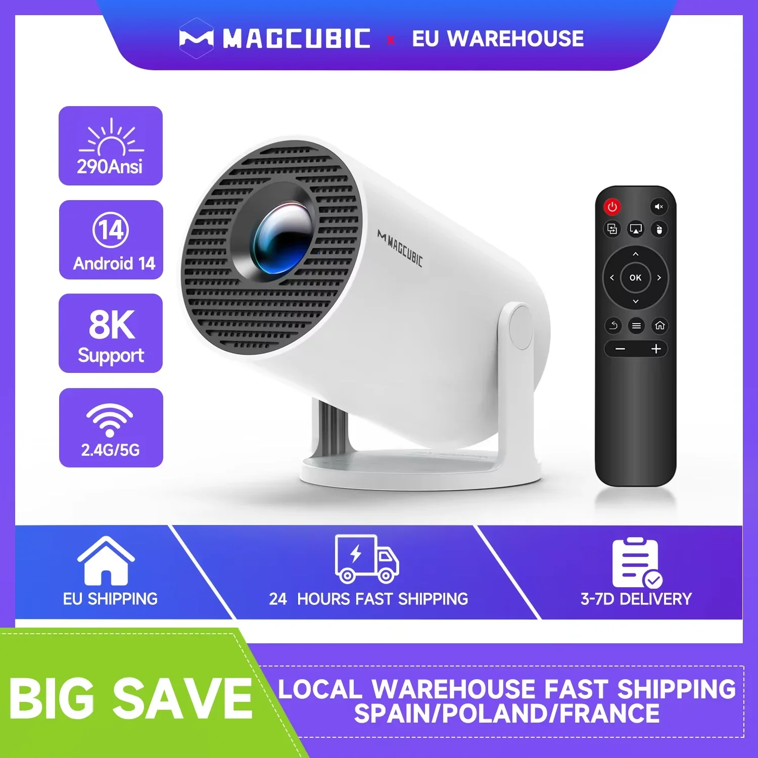 Proyector Magcubic 8K HY300 Pro