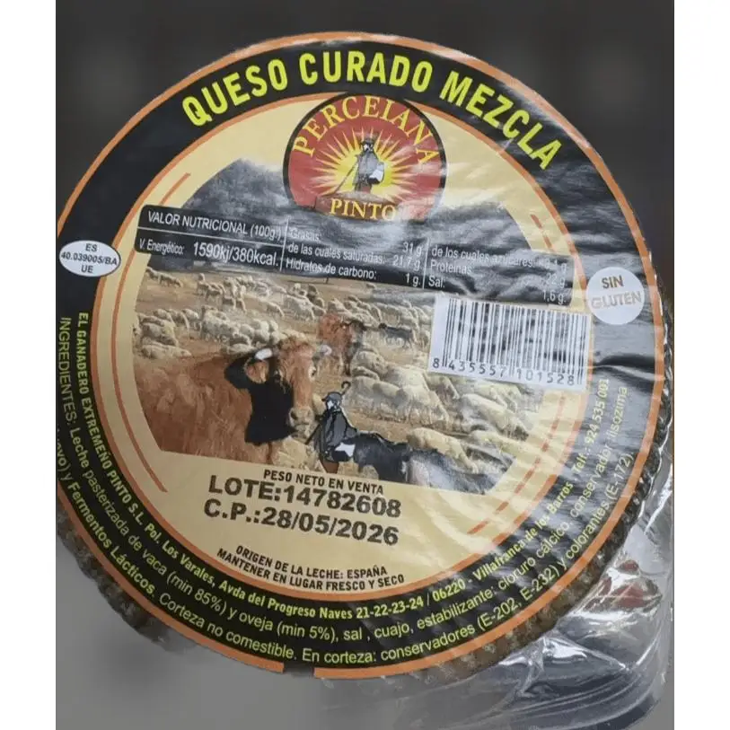 Queso curado mezcla Pinto 850g