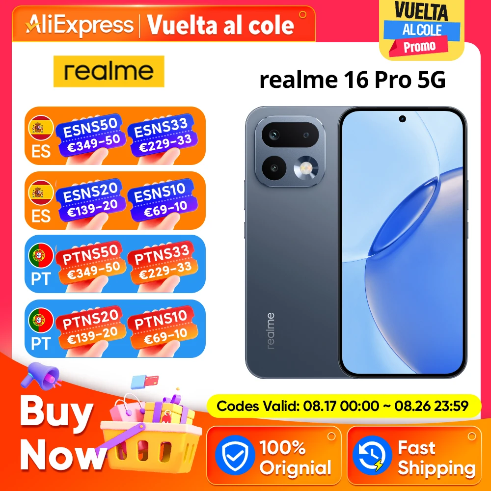 Realme 16 Pro  RAM:  8 GB | ROM: 256 GB