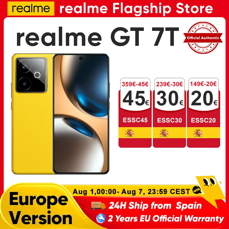 Realme GT 7T  RAM:  12 GB | ROM: 256 GB