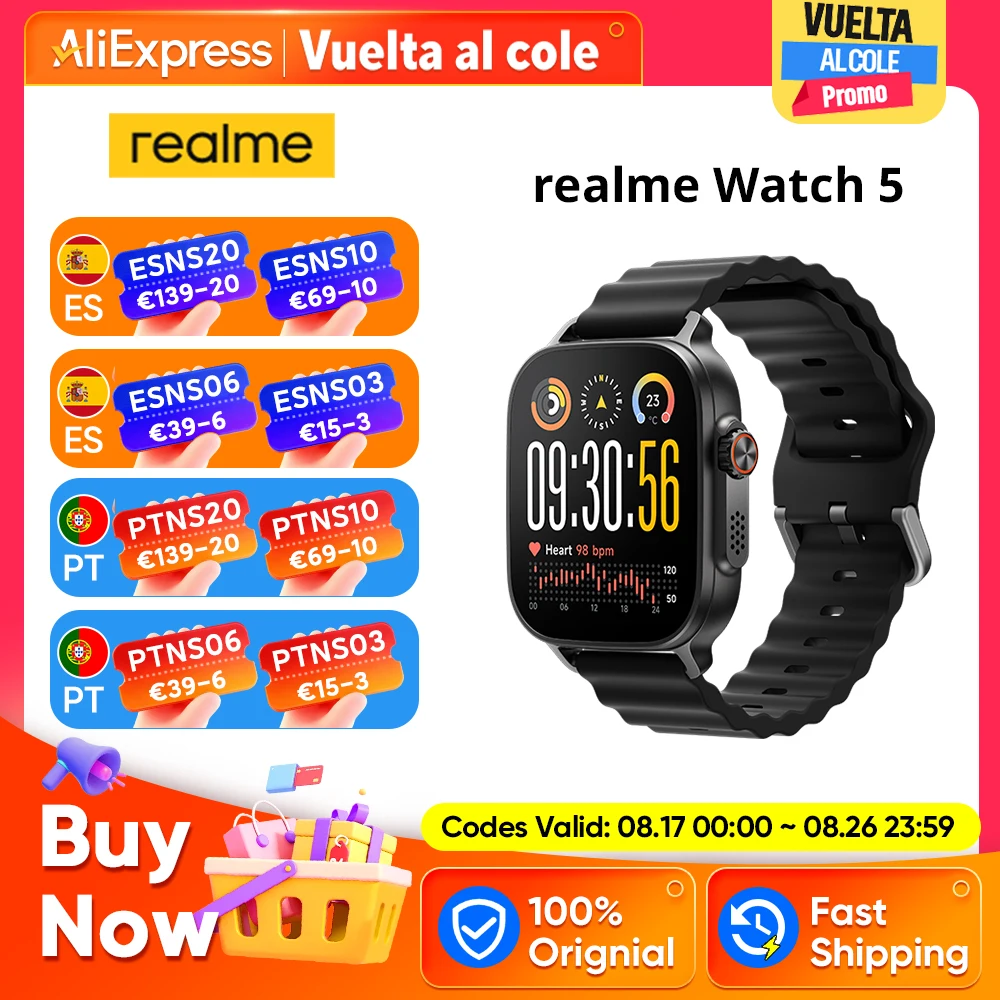 Smartwatch realme Watch 5 AMOLED