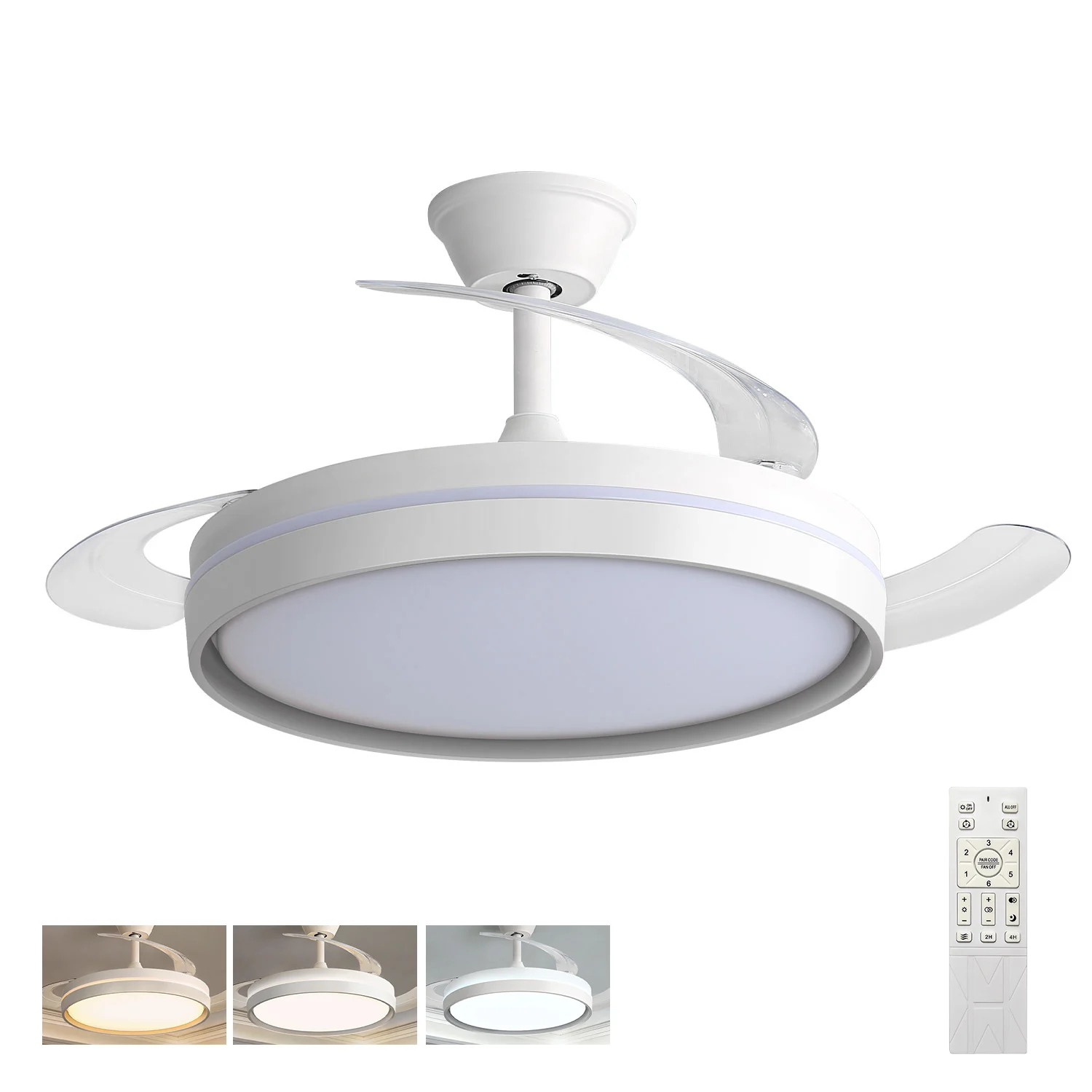 Ventilador de techo LED reversible