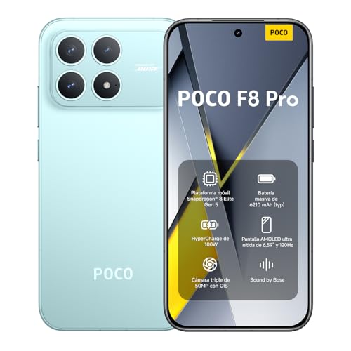 XIAOMI POCO F8 Pro Smartphone de 12+512GB Azul Hypercharge 100W