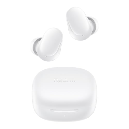 XIAOMI Redmi Buds 6 Play - Auriculares inalámbricos, cancelación de Ruido, Ligeros, hasta 36 Horas de autonomía, Bluetooth 5.4, Blanco (Versión ES)