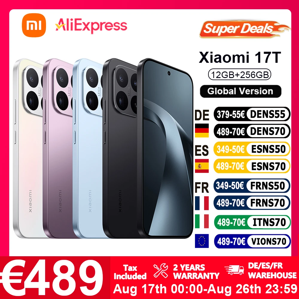 Xiaomi 17T  RAM: 12 GB | ROM: 256 GB