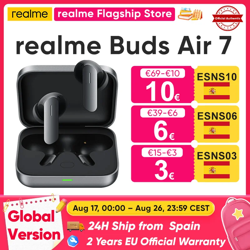 Audífonos inalámbricos realme Buds Air 7