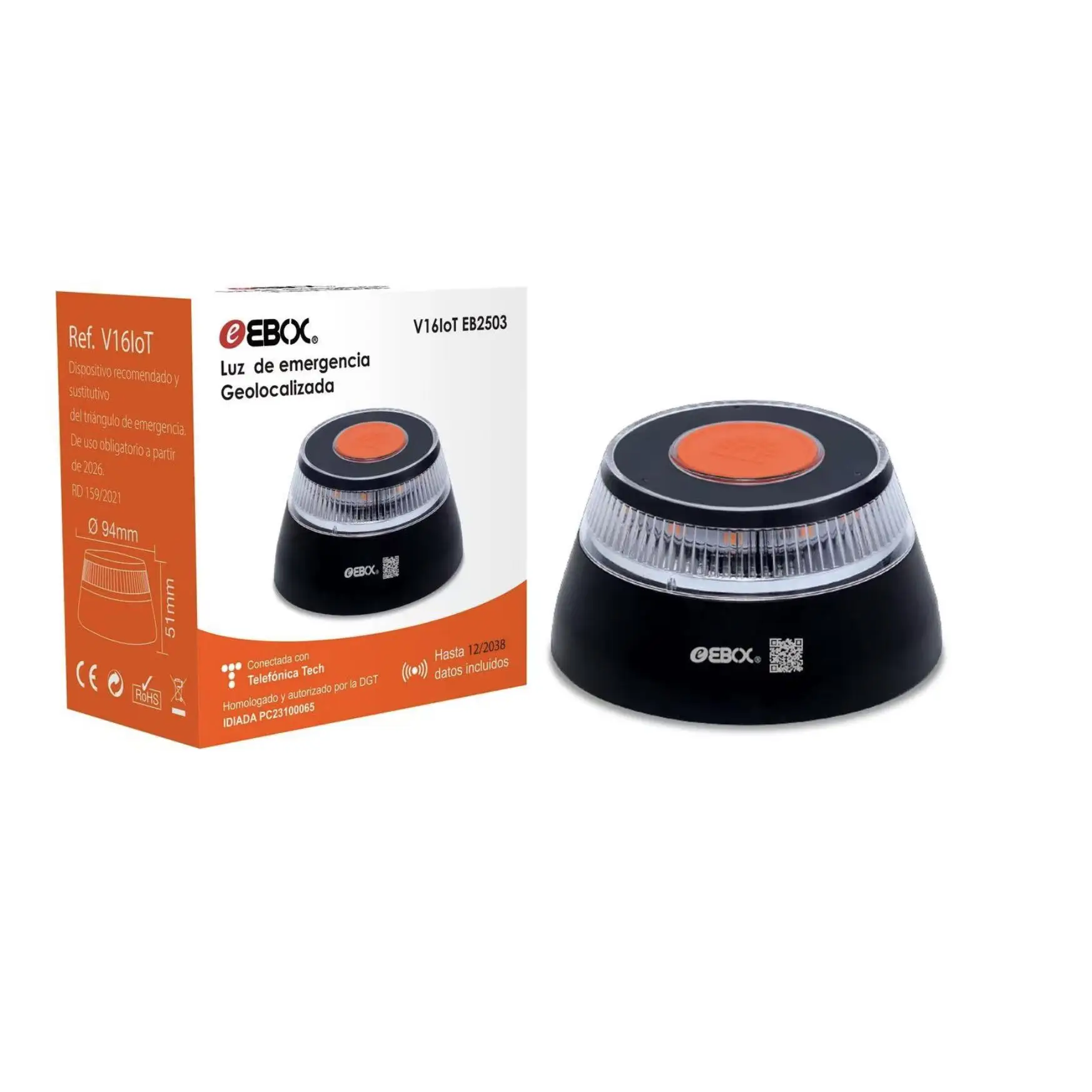 Baliza de emergencia Ebox V16