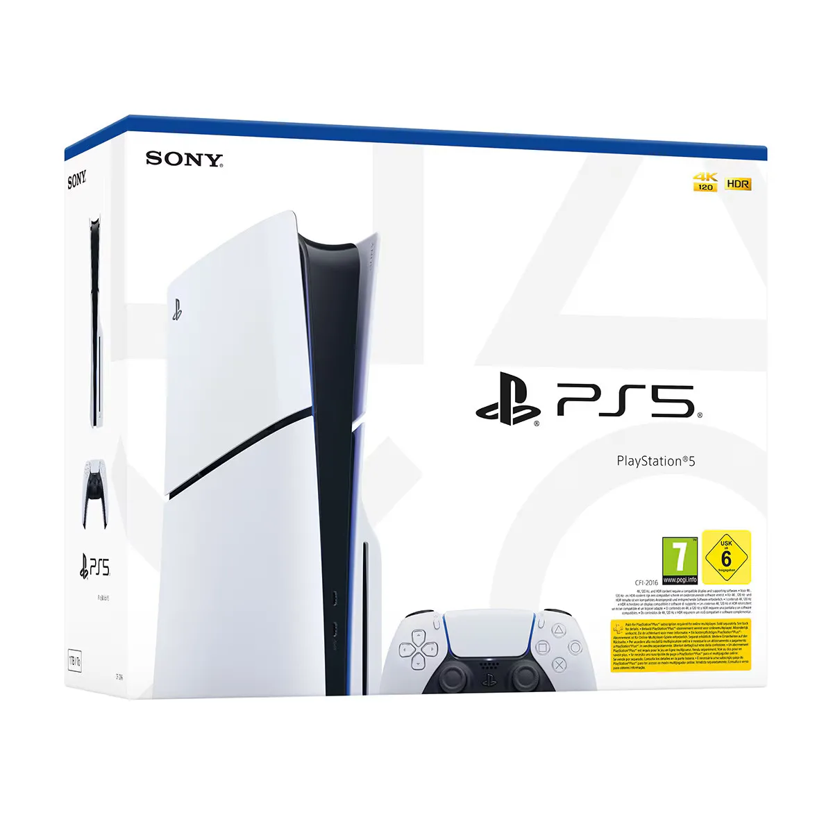 CONSOLA PS5 SLIM WHITE EDITION (1TB) – CHASIS E – VERSIÓN CON LECTOR – 1 MANDO DUALSENSE