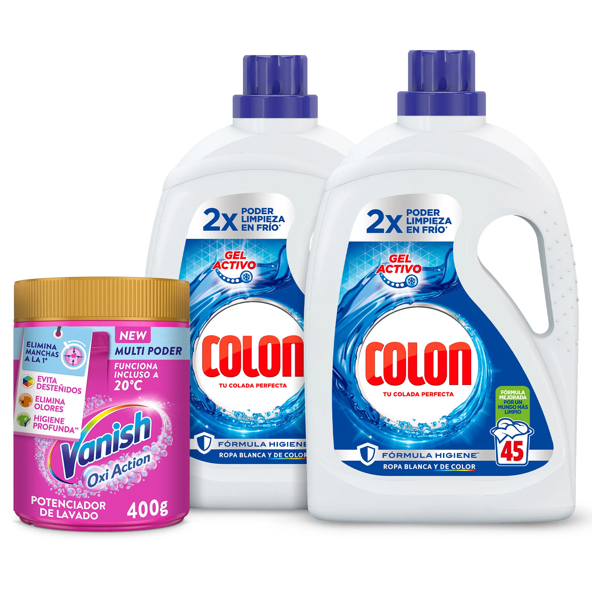 Detergente gel Colon y quitamanchas Vanish
