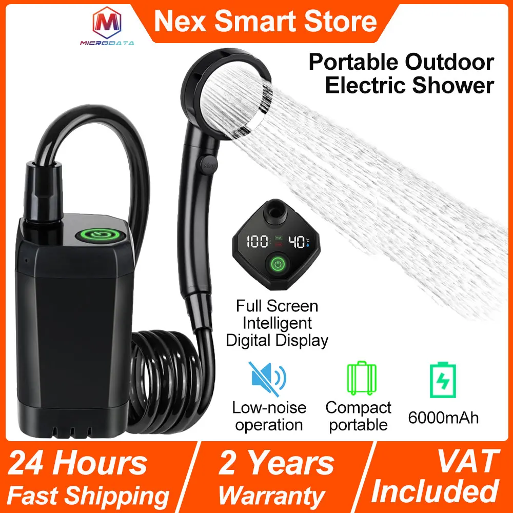 Ducha eléctrica portátil 6000mAh