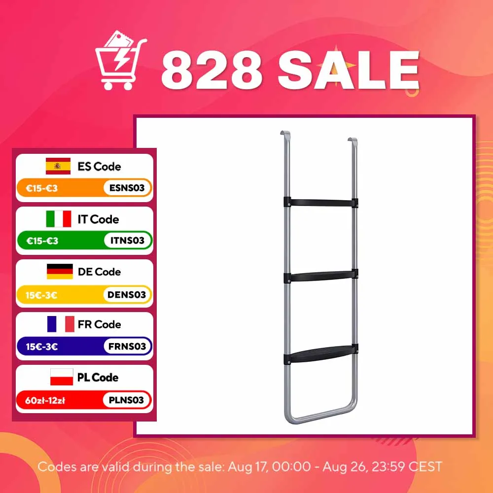 Escalera para Trampolín de Acero