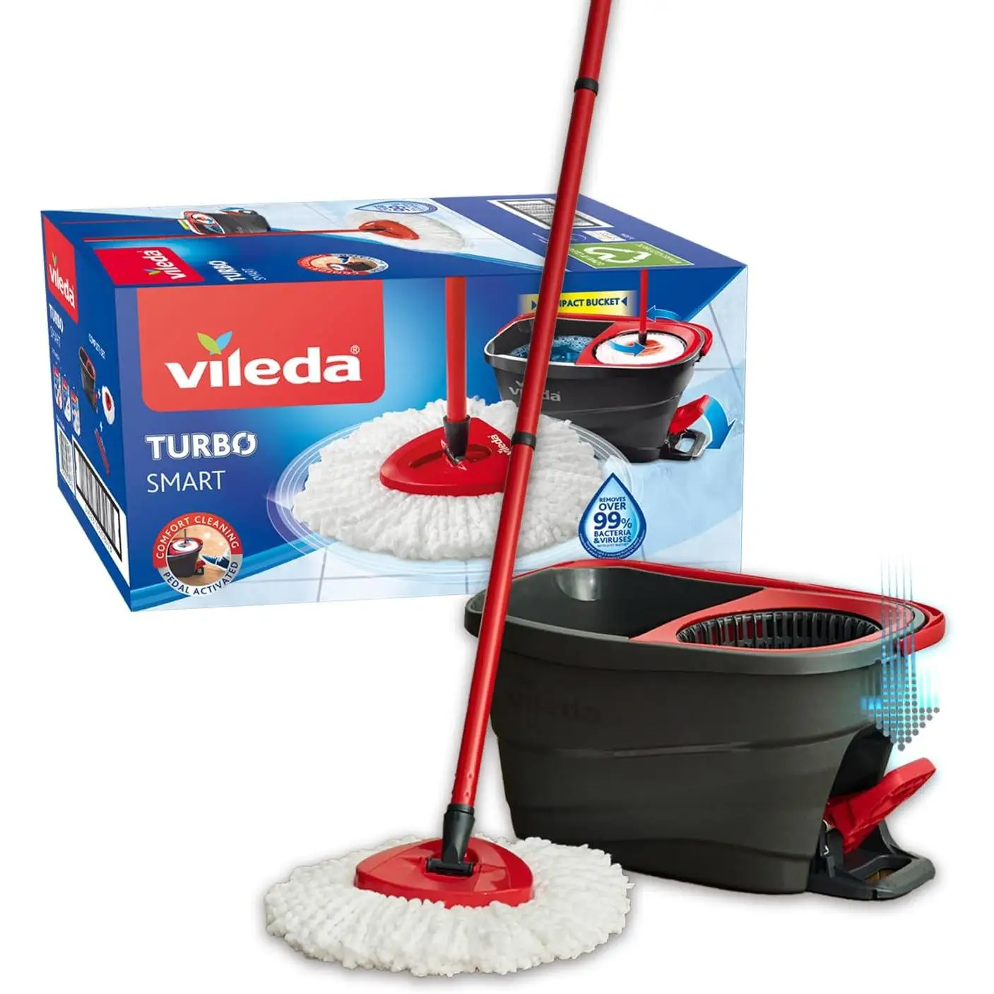Fregona con cubo Vileda Turbo Smart