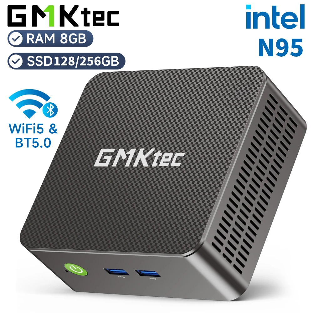 GMKtec G3S Mini PC Intel Alder Lake N95 Windows 11 Pro Mini PC 8GB DDR4 128/256GB PCIe M.2 SSD WiFi 5 BT5.0 computadora de escritorio