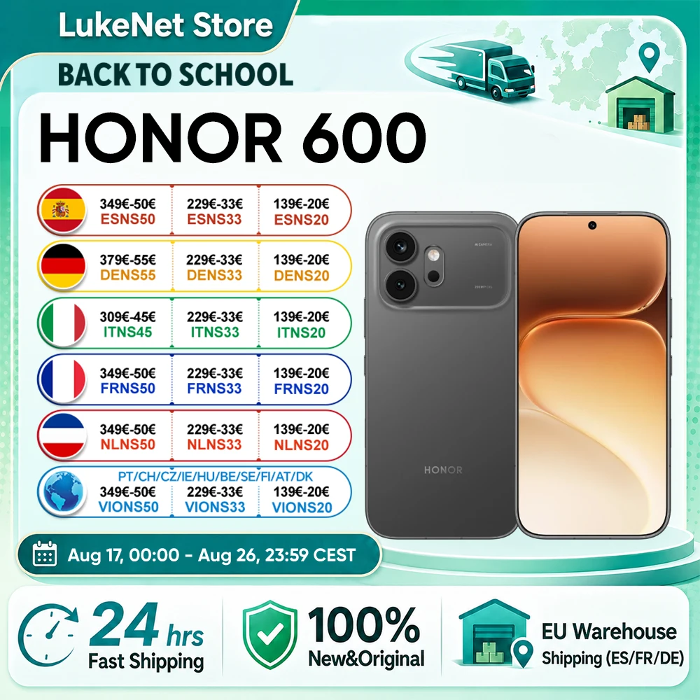 Honor 600  RAM:  8 GB | ROM: 256 GB