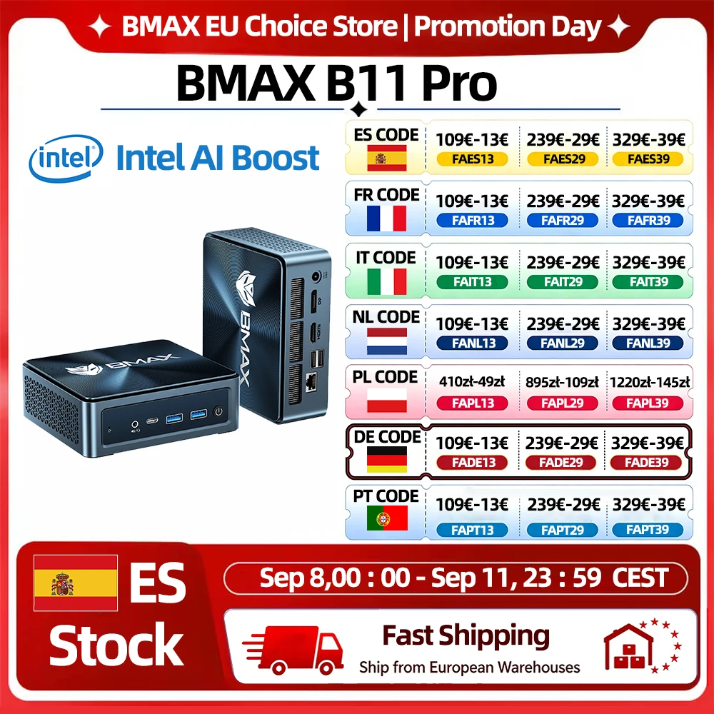 Mini PC BMAX B11 Pro 16GB/512GB