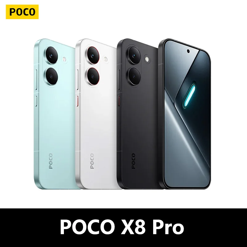 POCO X8 Pro 5G, NFC, Dimensity 8500-Ultra, 6.59 pulgadas,120 Hz, cámara de 50 MP, 6500 mAh, resistencia IP68 al polvo y al agua